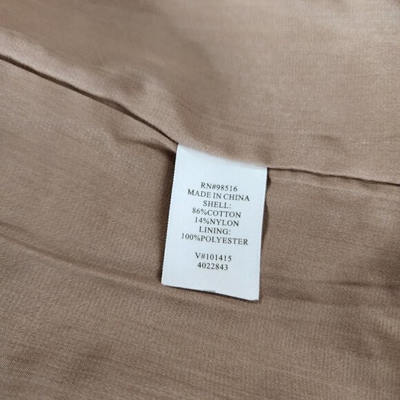 NEW Coldwater Creek Brown Diamond Textured Blazer Jacket Size 16 $129 - Picture 10 of 11